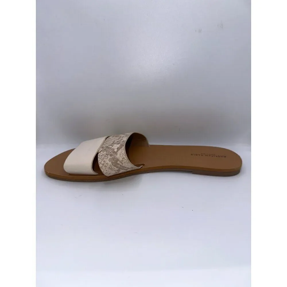 American Eagle Outfitters Faux Leather‎ Sandals Slides Size 8